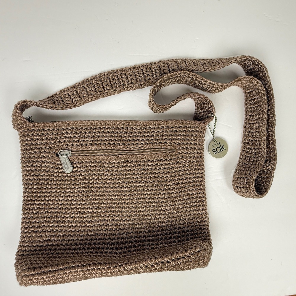 The Sak Crossbody crochet bag handbag purse Brown Boho